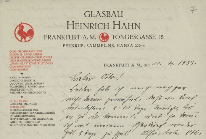 Schriftwechsel (als Empfänger)